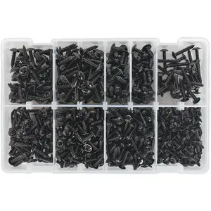 Comprehensive 700 Pack Self Tapping Screw Assortment for Metal Fixings