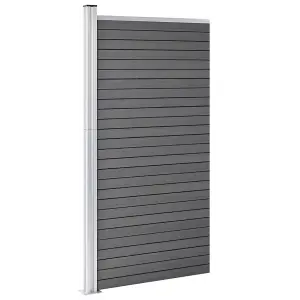 Berkfield Fence Panel WPC 95x186 cm Black