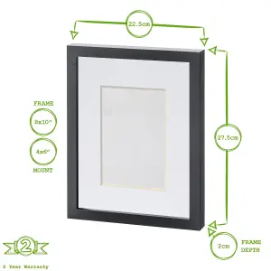 Photo Frame with 4" x 6" Mount - 8" x 10" - Ivory Mount - Pack of 5