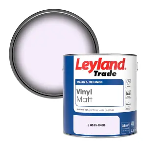 Leyland Trade Vinyl Matt Walls & Ceilings Emulsion Paint (S 0515-R40B) 2.5L