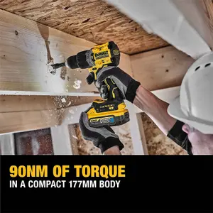 Dewalt DCD805H2T 18v XR Brushless Powerstack Combi Hammer Drill 2 x5AH Batteries