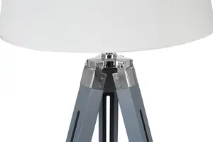 Interiors by Premier Bailey Grey Tripod Floor Lamp