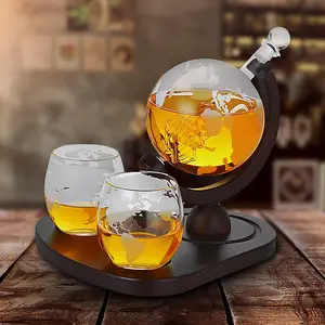 Deluxe Globe Decanter Set with Glasses