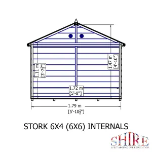 Shire 6x4 Stork Wooden Playhouse