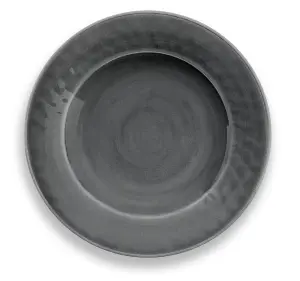 Purely Home Crackle Grey Melamine Dinner Plates - Set of 8