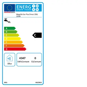 Heatrae Sadia Megaflo Eco Plus 250 Litre Direct Unvented Cylinder 95050700