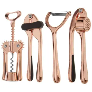 5 Piece Kitchen Utensil Set Rose Gold