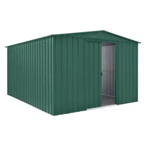 Globel 10x6ft Apex Metal Garden Shed - Green