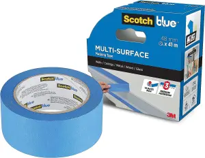 ScotchBlue™ Multi-Surface Masking Tape, 48 mm x 41 m, 1 Roll/Pack, 70% PEFC