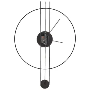 Wall Clock ANNIVIERS Metal Black