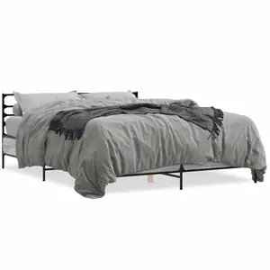 Berkfield Bed Frame without Mattress Grey Sonoma 160x200 cm