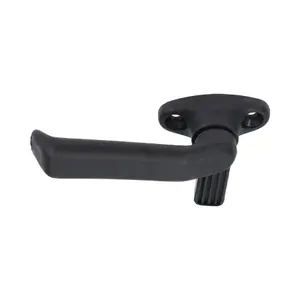 2pk Left Hand Window Handle Lever Catch Black Polypropylene Locker Latch