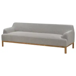 3 Seater Fabric Sofa Grey SOSJO