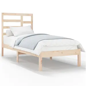 Berkfield Bed Frame Solid Wood 90x200 cm