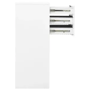 Berkfield Office Cabinet White 90x40x102 cm Steel