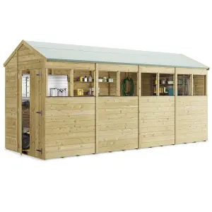 BillyOh Switch Tongue and Groove Apex Wooden Shed - 16x6 Windowed - 11mm Thickness