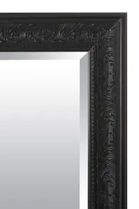 MirrorOutlet Langton Black Shabby Chic Full Length Leaner Wall Mirror 160 x 73 CM