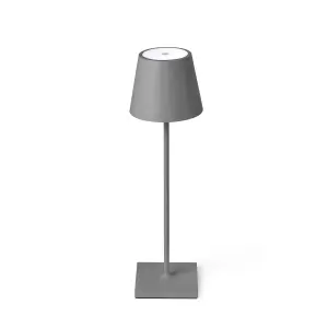 Luminosa Toc LED Outdoor Portable Lamp Grey IP54