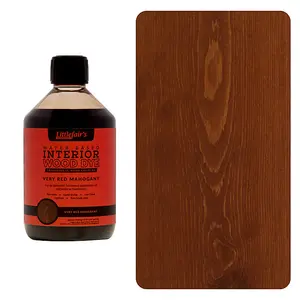 Littlefair's - Indoor Wood Stain - Very Red Mahogany - 500ml