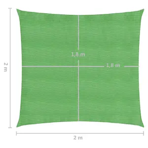 Berkfield Sunshade Sail 160 g/m2 Light Green 2x2 m HDPE