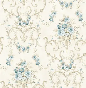 SK Filson Blue Floral Wallpaper