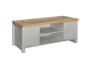 Birlea Highgate Large TV Unit Grey & Oak