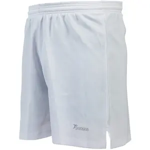 M ADULT Elastic Lightweight Football Gym Training Shorts - Plain WHITE 34-36"