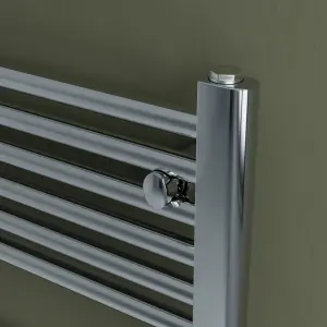 Agadon Grace Electric Towel Radiator - 1200 x 600 mm Chrome - 600 W