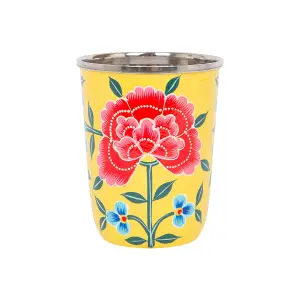 BillyCan Hand-Painted Picnic Cup - 300ml - Buttercup Peony