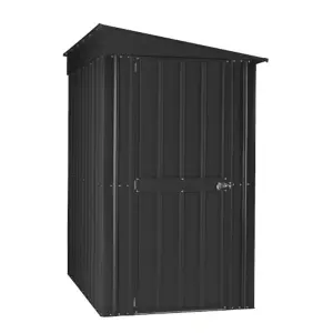 4 x 6 Pent Metal Garden Shed - Anthracite Grey (4ft x 6ft / 4' x 6' / 1.2m x 1.8m)