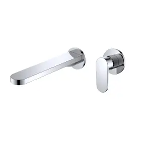 VURTU Saturn Wall Mounted Basin/ Bath Filler, 1/4 Turn, Single Lever Ceramic Disc, High/ Low Water Pressure, Chrome, 684700