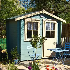 7 x 7 Ft. Avesbury 19 mm Log Cabin Yes