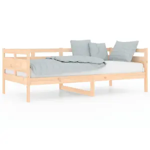 Berkfield Day Bed Solid Wood Pine 90x190 cm