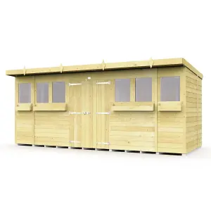 DIY Sheds 16x7 Pent Summer Shed