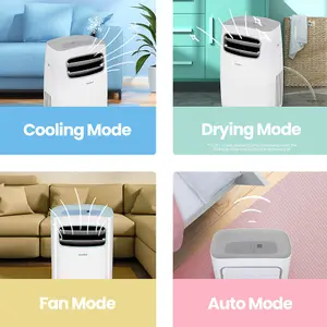 Comfee 12000 BTU Portable Air Conditioner, Dehumidifier - WiFi, App & Smart Home, 24H Timer, 4-Mode Control, Window Exhaust Kit