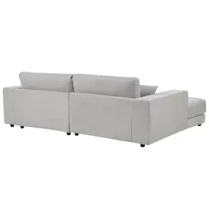 Corner Sofa LOFOTEN Light Grey Fabric Right Hand