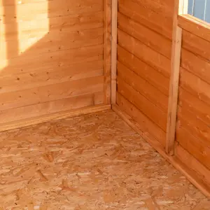 Shire Pressure Treated Overlap 8x6 Single Door Value Shed with Window