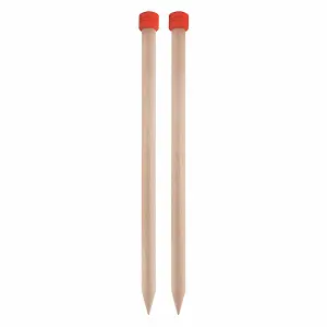 BASIX SP 25X20 - Jumbo Birch: Knitting Pins: Single-Ended: 25cm x 20.00mm - KnitPro