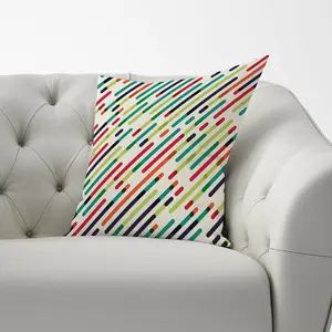 Coloured Diagonal Abstract Pattern Cushions 60cm x 60cm