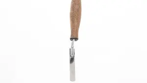 Toolty Tuck Pointing Jointing Finger Trowel with Cork Handle Stainless Steel Hand Tool - 14mm - Bricklayer DIY