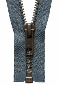 STRONG O/E ZIP 66CM - Strong Metal Tooth Open End Zip: 66cm: Dark Grey - YKK