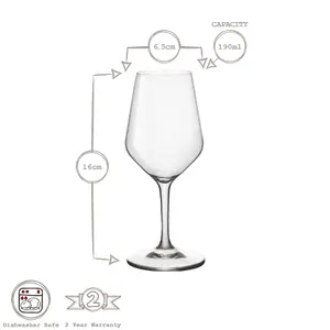 Bormioli Rocco Electra Liqueur Glasses - 190ml - Pack of 12