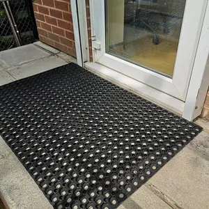 Rubber Door Mat Heavy Duty - 1.5m x 1m  - Shop Doorway Mats Indoor Outdoor Non Slip Safety