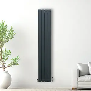 Aluminium Radiator - 1800mm x 315mm - Anthracite Grey