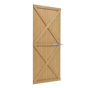 Pine Wooden Garden Gate Side Opening Gate  Pedestrian Side Entry Door with Latch W 85 cm