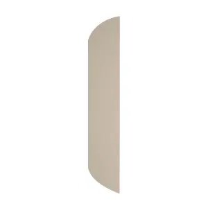 Self-adhesive Fully finished White MDF D-shape Moulding (L)2400mm (W)30mm (T)6mm