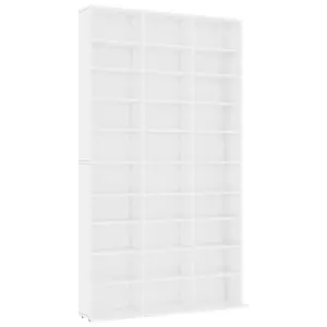 vidaXL CD Cabinet White 102x16x177.5 cm Engineered Wood