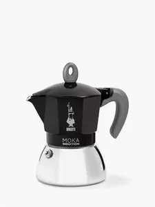 Bialetti Moka Induction Stove-Top Espresso Coffee Maker, Black