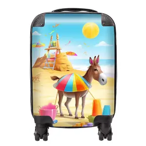 Donkey On A Beach Holiday Suitcase - Mini Cabin