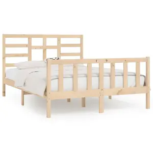 Berkfield Bed Frame Solid Wood Pine 120x200 cm